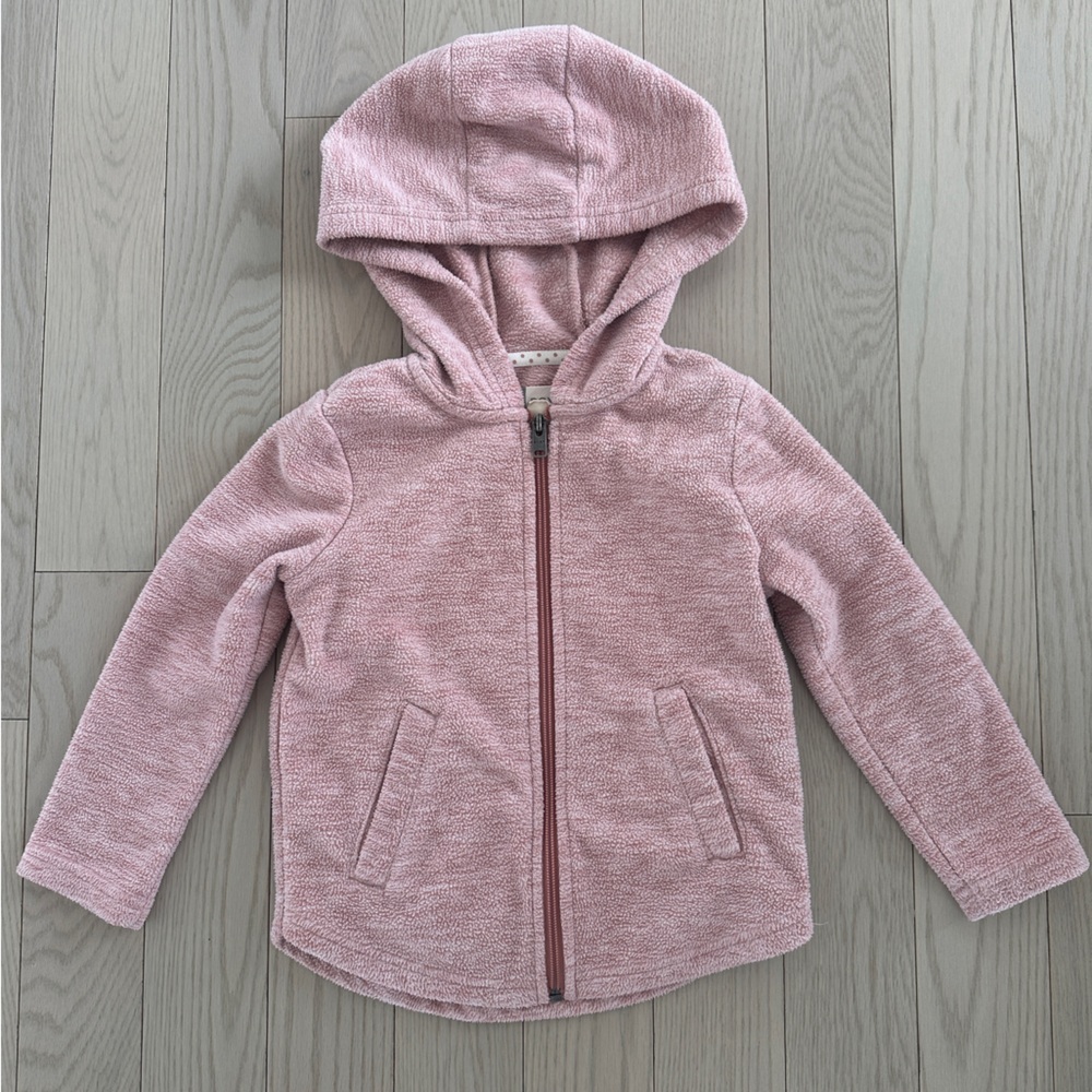 🌷Roxy Girls' Hooded Zip-Up Fleece Sweater size 4T